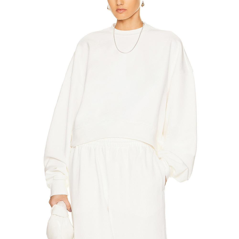 Wardrobe.Nyc X 'Hailey' White Cotton Bieber Hb Track Top Size S